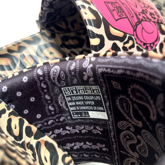 NWOB Skechers x Snoop Dogg Dr. Bombay Leopard Slide Sandals Men’s 10 Animal - Picture 8 of 8